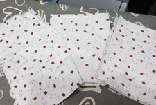 Cotton fabric strawberries for sale  SPALDING