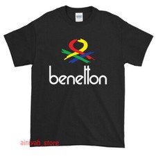 Nova Camiseta Engraçada Masculina Logotipo de Corrida Benetton EUA Tamanho P-XXL comprar usado  Enviando para Brazil