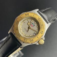 Usado, Tag Heuer relógio feminino dourado peças móveis combinação moldura Qz Professional 2412S comprar usado  Enviando para Brazil