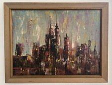 Mid century cityscape for sale  Sarasota