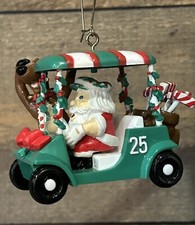 Ornamento de golfe Noma OrnaMotion Fore Papai Noel e alce no carrinho Natal vintage 1997, usado comprar usado  Enviando para Brazil
