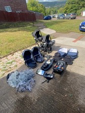 Peach black pushchair for sale  CWMBRAN