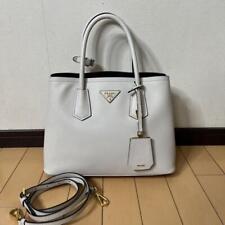 Bolsa tote Prada 2 vias dupla 1BG887 couro saffiano 250219H comprar usado  Enviando para Brazil