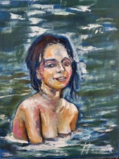 ölbild frau farbe gebraucht kaufen  Bad Münstereifel