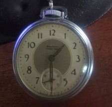 Relógio de bolso Westclox Pocket Ben 1942 - Funciona bem. Inclui corrente. comprar usado Relógio de bolso Westclox Pocket Ben 1942 - Funciona bem. Inclui corrente. comprar usado  Enviando para Brazil