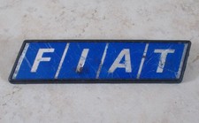 Placa emblema monograma FIAT carro automóvel antigo vintage plástico azul #2 comprar usado  Enviando para Brazil
