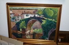 Tableau aquarelle originale d'occasion  Bardos