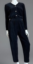 Macacão de veludo preto vintage década de 1980 design IOIO tamanho M bolsos ombreiras em excelente estado usado comprar usado  Enviando para Brazil