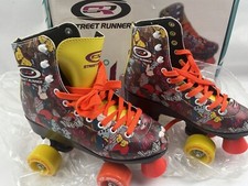 Patins multicoloridos Street Runner tamanho borboleta infantil 5,5 UE 37  comprar usado  Enviando para Brazil