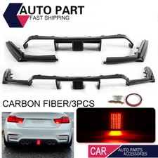 Labio difusor trasero estilo carbono con luz para BMW F80 M3 F82 F83 M4 2016~2020 segunda mano  Embacar hacia Mexico