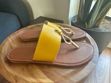 Yellow faux leather for sale  HUDDERSFIELD