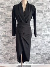 Black plunge neckline for sale  WALTHAM CROSS