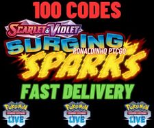 100x Surging Sparks Codes Booster Pokémon TCG LIVE - PTCGL - ENVIADO RÁPIDO comprar usado  Brasil 