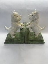 Par de suportes de livros West Highland Terrier Westie resina de alabastro? Cabelo texturizado! comprar usado  Enviando para Brazil