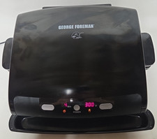 Grelhas removíveis George Foreman Grill 6 porções GRP99BLK máquina enxuta funciona comprar usado  Enviando para Brazil