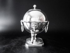 Usado, Antigo prato Sheffield chá café urna cabeças de leão Samovar comprar usado  Enviando para Brazil