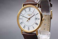 [Quase em perfeito estado] Longines Grand Classic L4.720.2 relógio masculino de quartzo data mostrador branco comprar usado  Enviando para Brazil