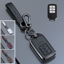 Capa chaveiro de carro de couro liga de zinco para Honda CRV Civic HRV Accord Pilot comprar usado  Enviando para Brazil