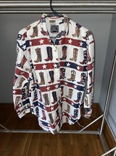 Vintage Anos 90 Quizz Nova York Manga Longa Botas de Cowboy e Estrelas Femininas M comprar usado  Enviando para Brazil
