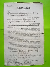 Alter schuldschein 1867 gebraucht kaufen  Treuenbrietzen