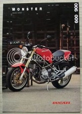 Folheto de vendas DUCATI MONSTER M600 & M900 MOTORCYCLES novembro 1994 #GBD 10.1994 comprar usado  Enviando para Brazil