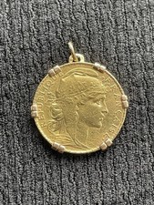 Pendentif médaille francs d'occasion Pendentif médaille francs d'occasion  Cusset