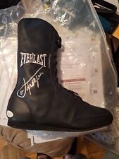 Bota JOE FRAZIER Assinada Preta EVERLAST BOXING JSA CERTIFICADO DE AUTENTICIDADE, usado comprar usado  Enviando para Brazil