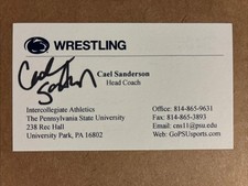Cael sanderson autograph for sale  Palm Beach Gardens