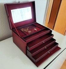 Antike schmuckschatulle leder gebraucht kaufen  Roßdorf