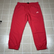 Calça de atletismo Nike SB masculina XL corta-vento skate folgado perna larga vermelha grande Swoosh comprar usado  Enviando para Brazil