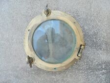 10" OD POLEGADAS BRONZE VIGIA PORTO NAVIO BARCO BRONZE HOMEM CAVERNA VIDRO RACHADO, usado comprar usado  Enviando para Brazil