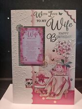 Wife birthday card for sale  WARRINGTON