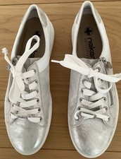 Rieker silver leather for sale  NEWTON-LE-WILLOWS
