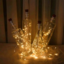 Garrafa 20 LED em forma de cortiça corda lâmpada de fada luzes noturnas decoração USB recarregável comprar usado  Enviando para Brazil