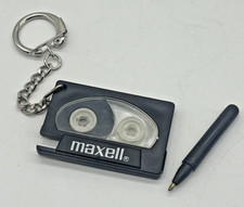 Chaveiro promocional vintage Maxell fita cassete anos 80 com caneta comprar usado  Enviando para Brazil
