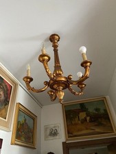 Lampadario legno vintage usato  Milano