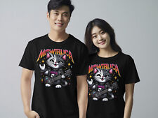 Camiseta Divertida Cat Rock Mewtalica Gato Gráfico Camiseta Genial Gato Tocando Guitarra Camiseta segunda mano  Embacar hacia Mexico