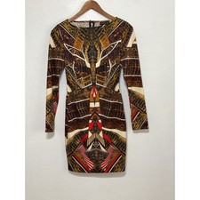 Vestido Rampage Y2K Bodycon S marrom cobra animal estampa sair clubwear festa  comprar usado  Enviando para Brazil