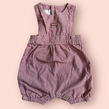 Macacão bolha anos 90 vintage bebê lacuna macacão meninos vermelho Gingham xadrez vagão recém-nascido comprar usado  Enviando para Brazil