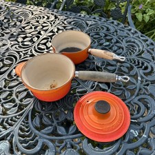 Creuset volcanic orange for sale  LEATHERHEAD