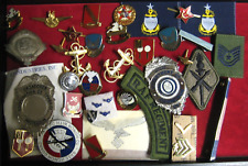 Lote de 37 artículos de colección de insignias, parches y alfileres militares segunda mano  Embacar hacia Mexico