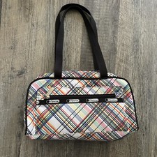 Bolsa de ombro LeSportSac arco-íris xadrez mini bolsa de viagem com zíper comprar usado  Enviando para Brazil