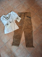 Trachtenwildlederhose damen bl gebraucht kaufen  Nürnberg