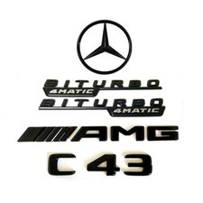 Emblema estrela traseira preto brilhante C43 COUPE AMG BITURBO 4MATIC para C205 C43 AMG comprar usado  Enviando para Brazil