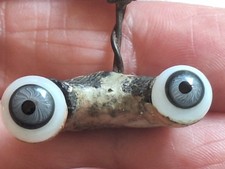 Boneca de balanço antiga olhos de vidro soprada à mão cinza avelã alemã comprar usado  Enviando para Brazil