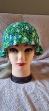 Handmade green crochet for sale  LONDON