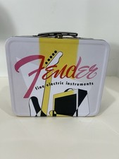 Usado, Guitarra Fender instrumentos elétricos finos lancheira amplificador de estanho de metal 3 X 7 X 8 comprar usado  Enviando para Brazil