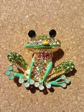 Frog gemstone brooch for sale  PETERBOROUGH