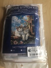 Stickvorlage katze restlichen gebraucht kaufen  Leutenbach