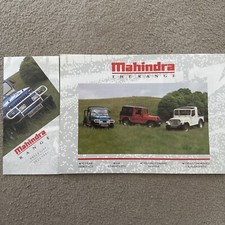 Mahindra range brochure for sale  FARNHAM